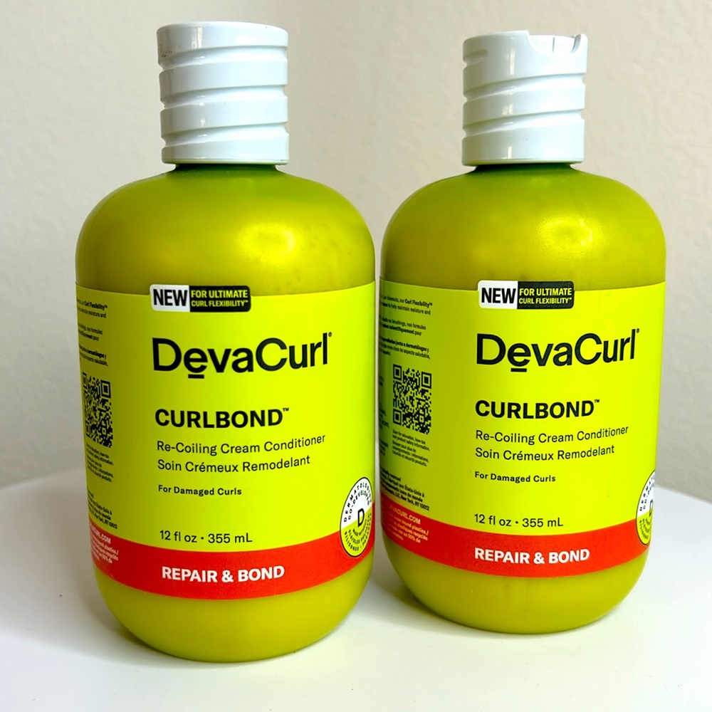 DevaCurl CurlBond Re-Coiling Cream Conditioner | 12oz Set of 2